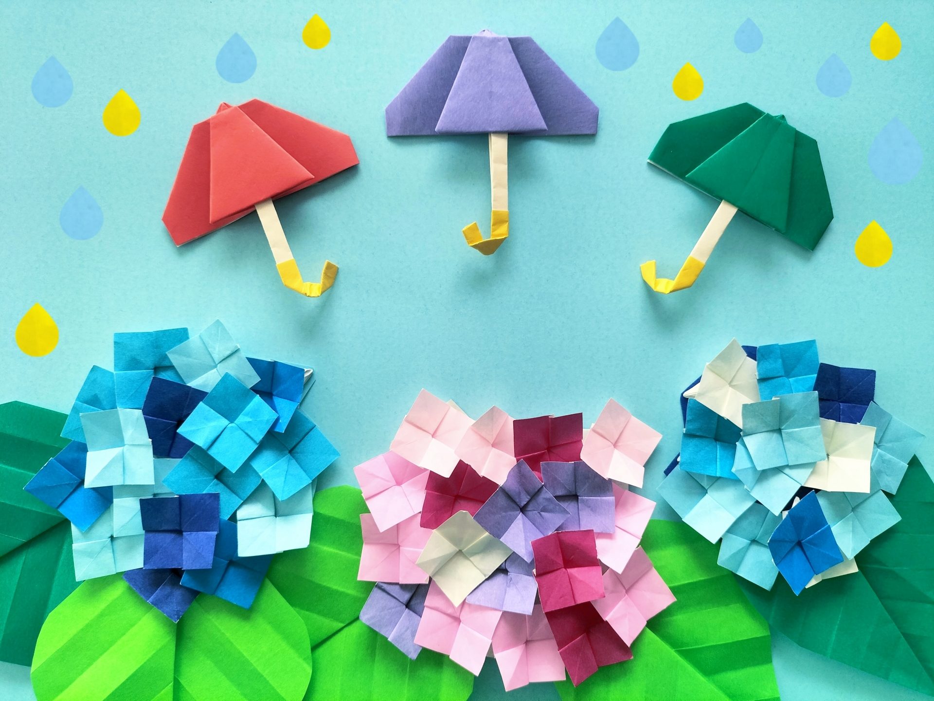 壁面装飾　梅雨